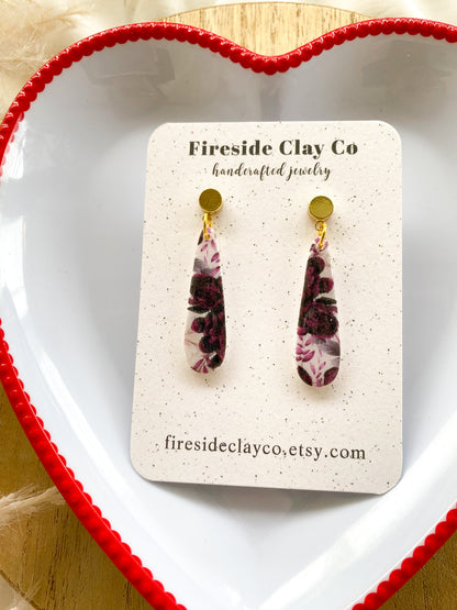 Purple Majesty Teardrop Dangles