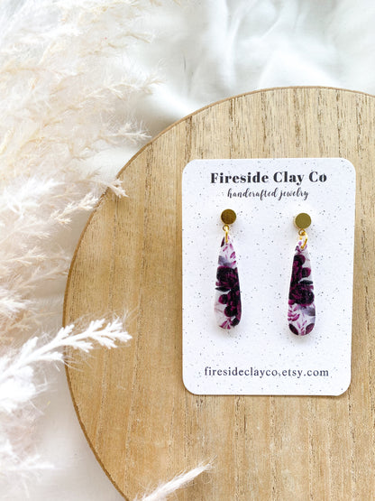 Purple Majesty Teardrop Dangles