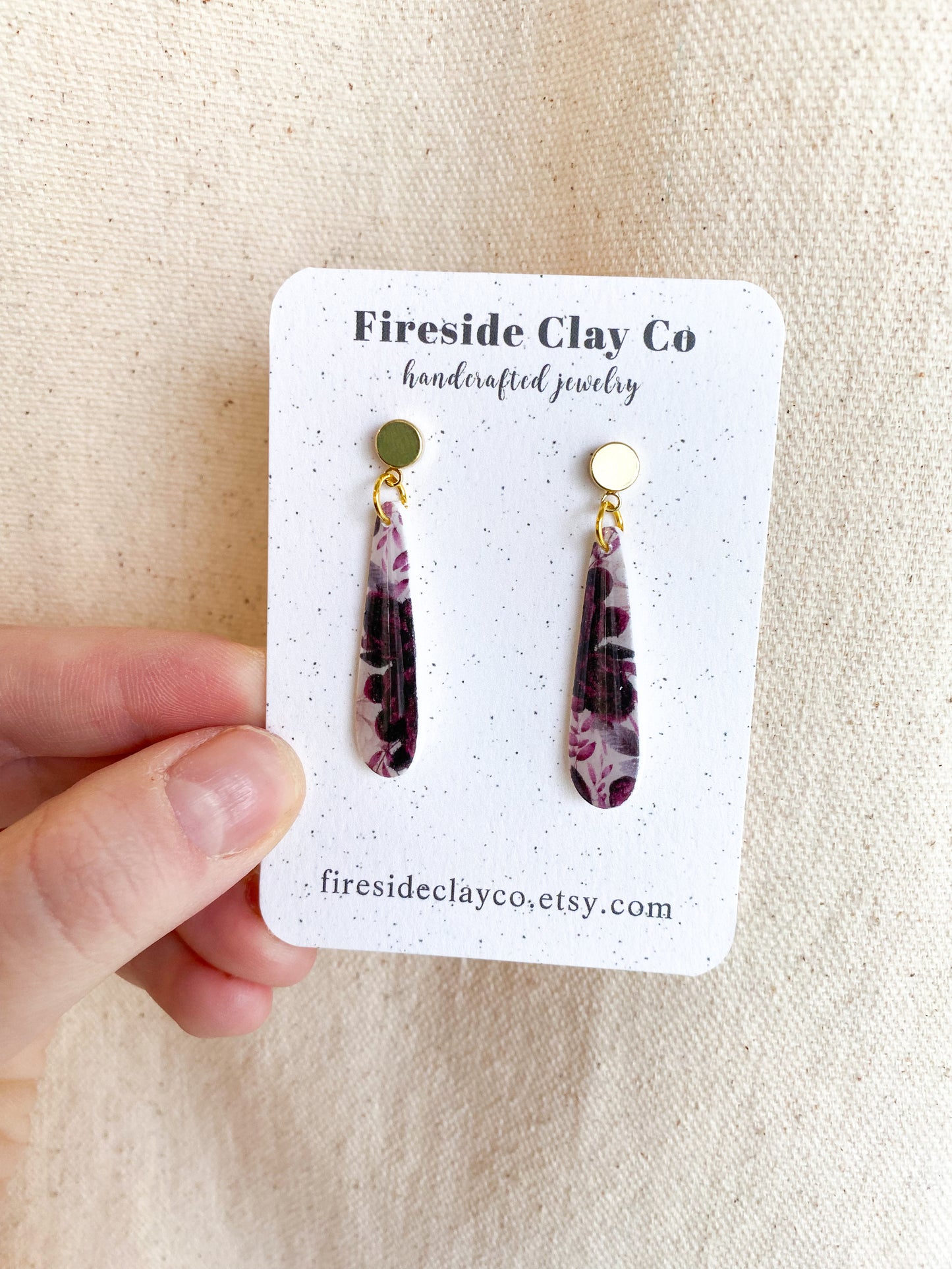 Purple Majesty Teardrop Dangles