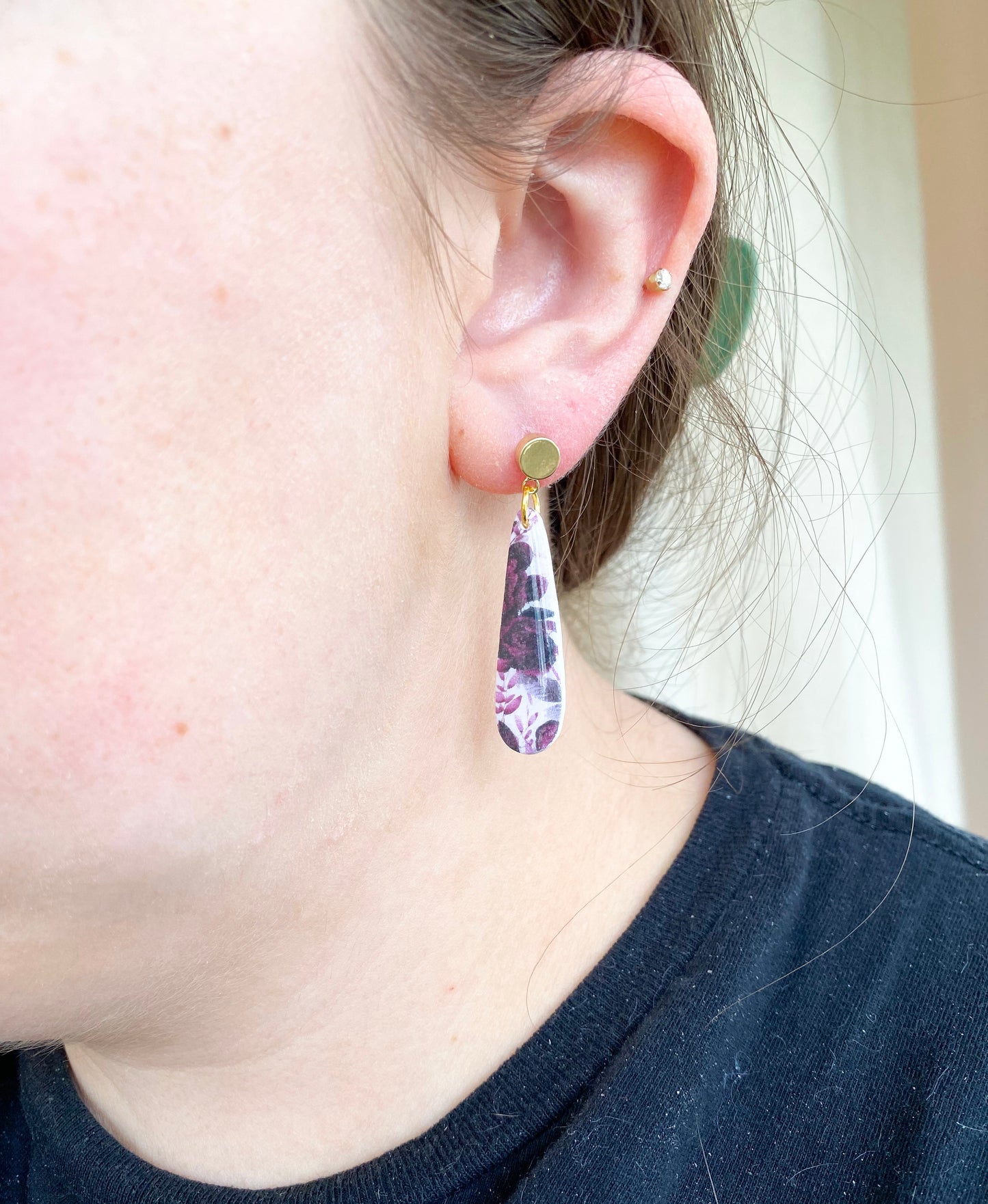 Purple Majesty Teardrop Dangles