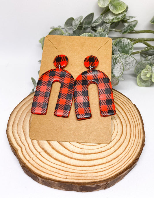 Buffalo Plaid Dangles