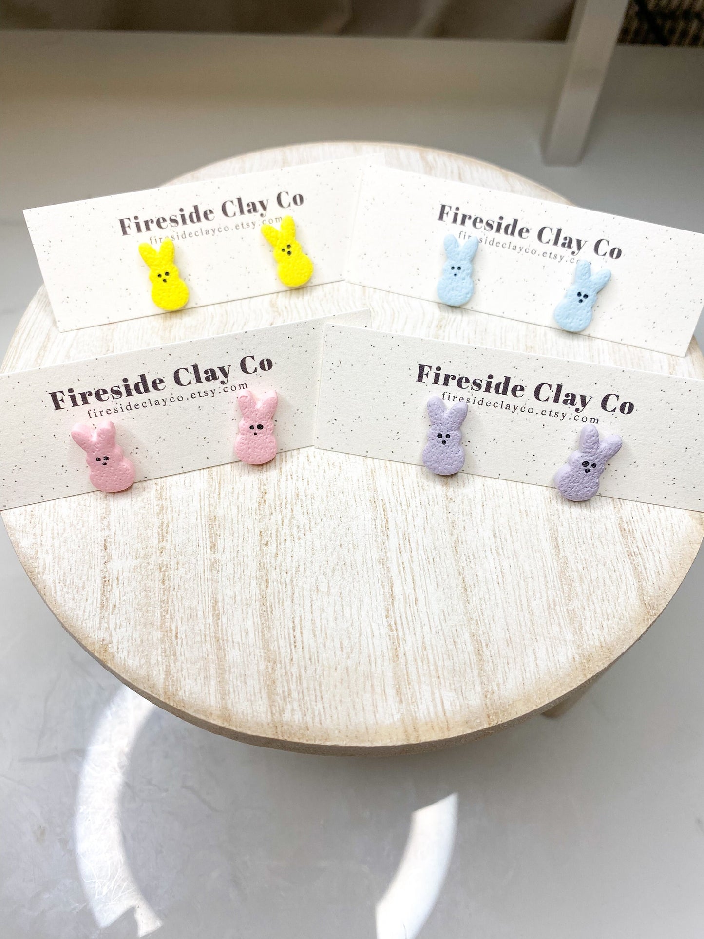 Peeps Bunny Studs